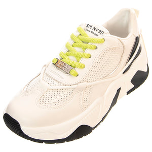 Womens Ultra Jam White Lace-Up Low-Profile Shoes SMPULTRA JAM-WGR . STEVE MADDEN 