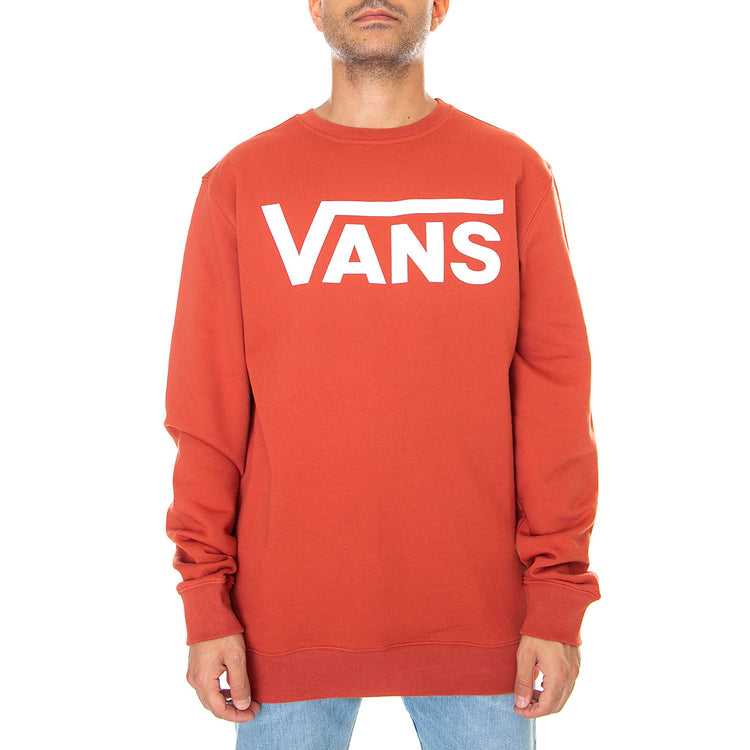 Vans Classic - Felpa Girocollo Uomo Rossa / Chili Oil VN0A456ASQ61 . VANS 