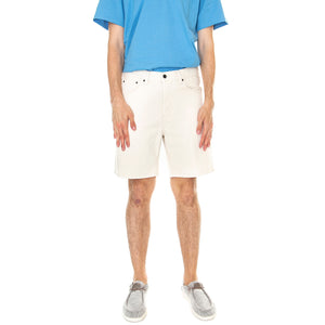M' Newel Short Natural Stone Washed - Bermuda Uomo Bianchi I029149-0506 . CARHARTT WIP 