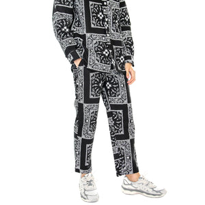 M' Bandana Chino Pant Black - Pantaloni Uomo Neri / Multicolore PNT0020BLK . DOOMSDAY 