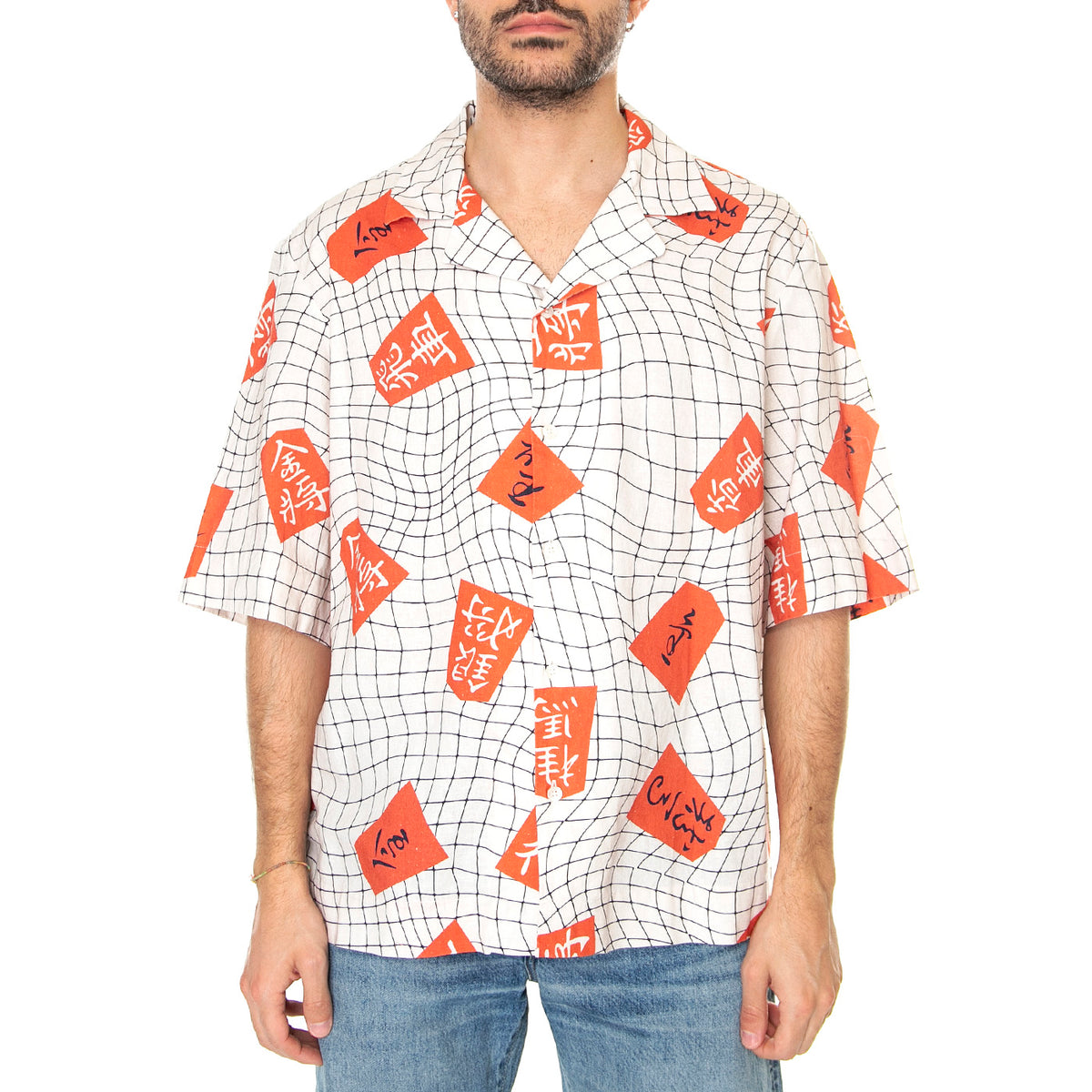 M' Shogi Shirt S/S Multicolor - Camicia Maniche Corte Uomo Multicolore I031863.08.67. . EDWIN 