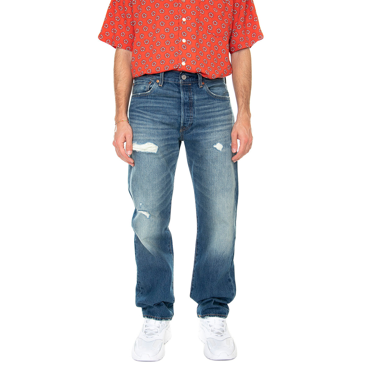 501 Levi's Original 1978 Richie Dx Med Indigo Worn In - Pantaloni Denim Jeans Uomo Blu 00501-3383 . LEVIS 