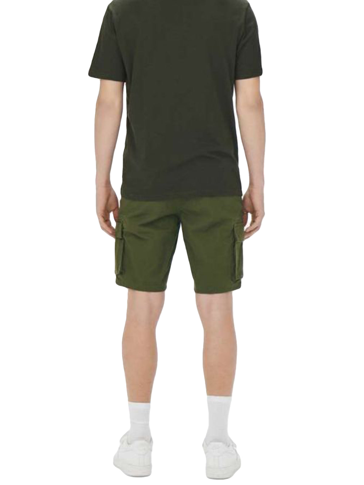 ONSCAM STAGE CARGO SHORTS PK 6689 NOOS OLIVE NIGHT - Pantaloncini Uomo Verdi 22016689-Olive Night . ONLY & SONS 