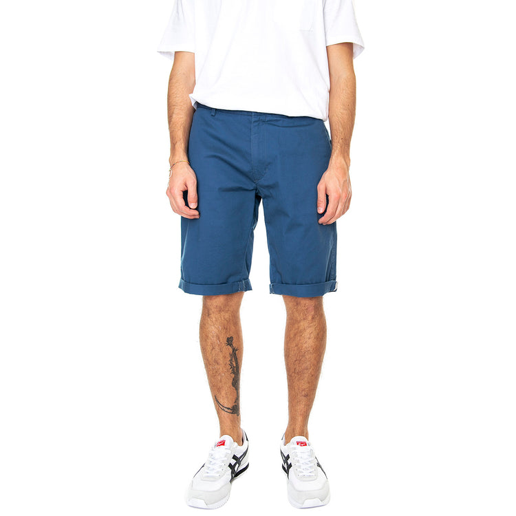 Signature Chino Short Indigo - Bermuda Uomo Blu 65091-180 . BEN SHERMAN 