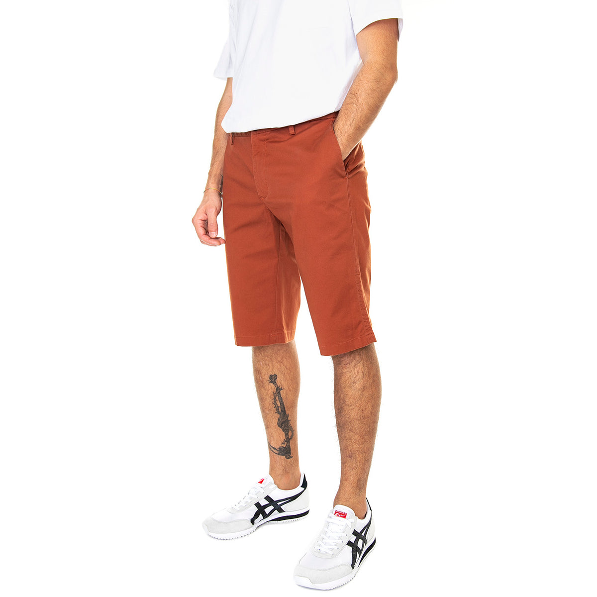 Signature Chino Short Brick Red - Bermuda Uomo Marroni 65091-938 . BEN SHERMAN 