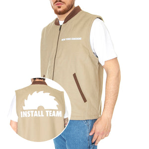 NYS Sherpa Lined Duck Vest Desert Sand - Giacca Smanicata Uomo Beige DK0A4Y4ADS01 . DICKIES 
