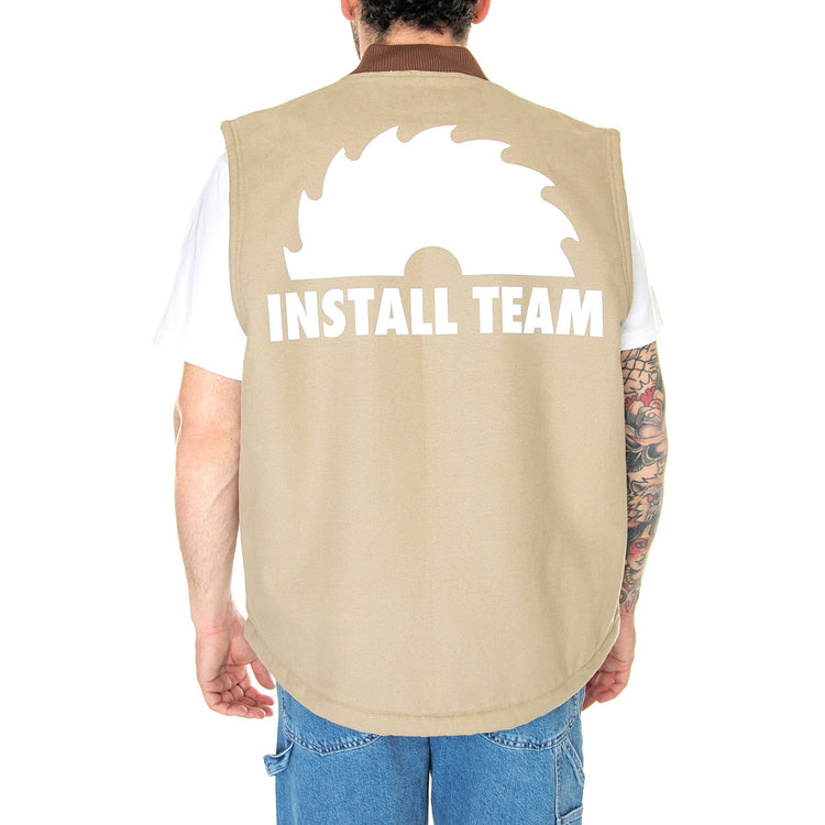 NYS Sherpa Lined Duck Vest Desert Sand - Giacca Smanicata Uomo Beige DK0A4Y4ADS01 . DICKIES 