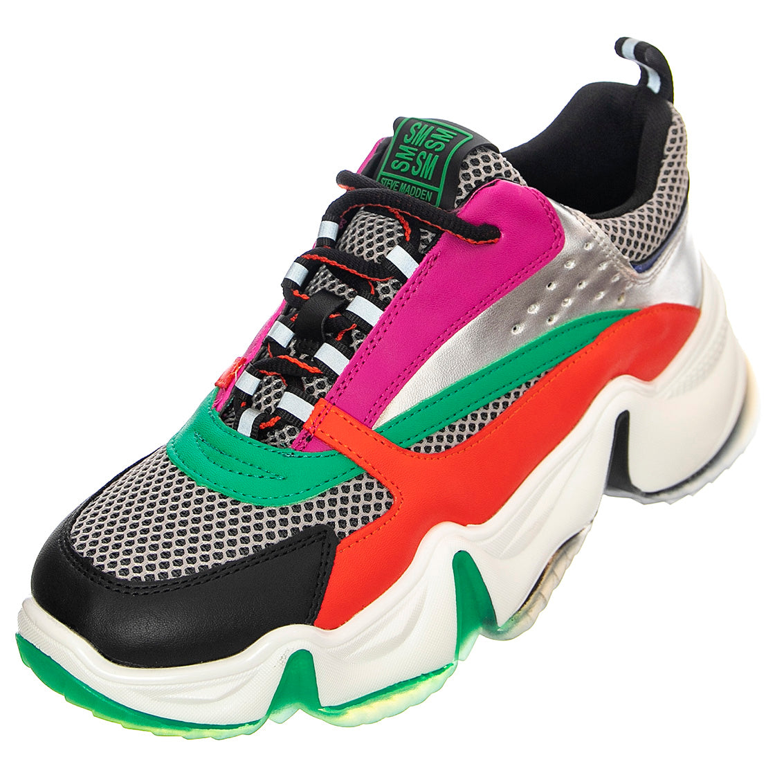 City Soul Org / Sil - Scarpe Stringate Profilo Basso Donna Multicolore SMPCITY SOUL-ORGSIL . STEVE MADDEN 