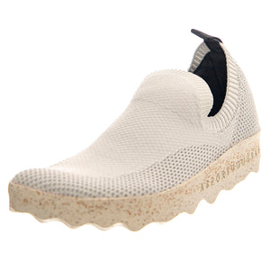 Clip Elasticated Trainers Off White - Scarpe Donna Bianche P018226001 . ASPORTUGUESAS 