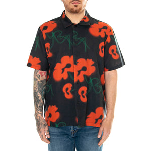 Garden Society Shirt SS Red / Black - Camicia Maniche Corte Uomo Multicolore I033388.60B.67. . EDWIN 