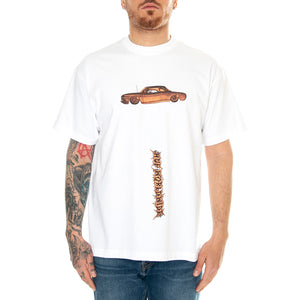 Huf Car Club S/S Tee White - Maglietta Girocollo Uomo Bianca TS02168-WHITE . HUF 