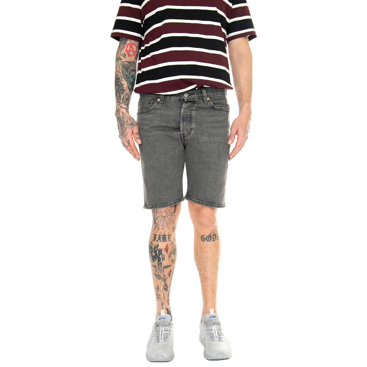 501 Original Shorts Lets Go To The Moon Black - Bermuda Denim Jeans Uomo Grigi 36512-0225 . LEVIS 