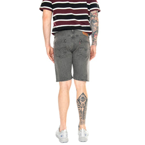 501 Original Shorts Lets Go To The Moon Black - Bermuda Denim Jeans Uomo Grigi 36512-0225 . LEVIS 