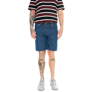 501 Original Shorts Chips & Dip LTWT Dark Indigo Worn In - Bermuda Denim Jeans Uomo Blu 36512-0228 . LEVIS 