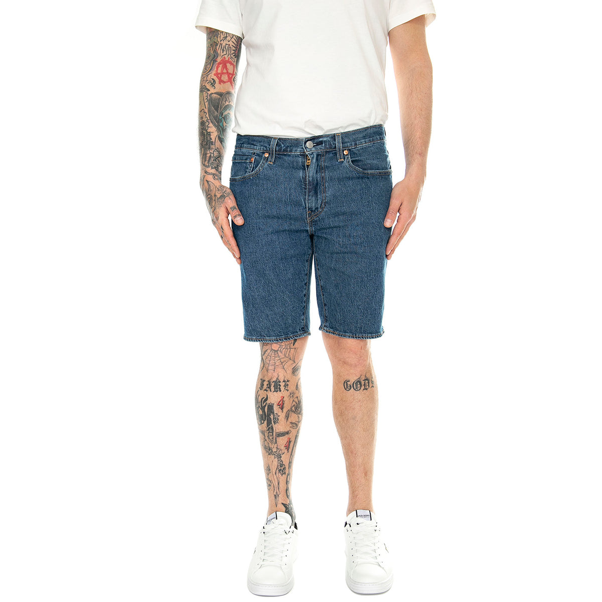 405 Standard Shorts Blue Core Cool Short Med Indigo Worn In - Bermuda Denim Jeans Uomo Blu 39864-0137 . LEVIS 