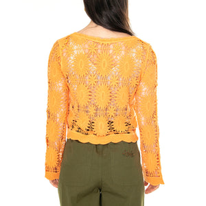 Knitted Cardigan - Cardigan Donna Arancione 85109704-153 . MD'M 