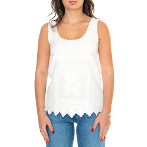 S/S Blouse Green - Top Donna Bianco 86207339 . MD'M 