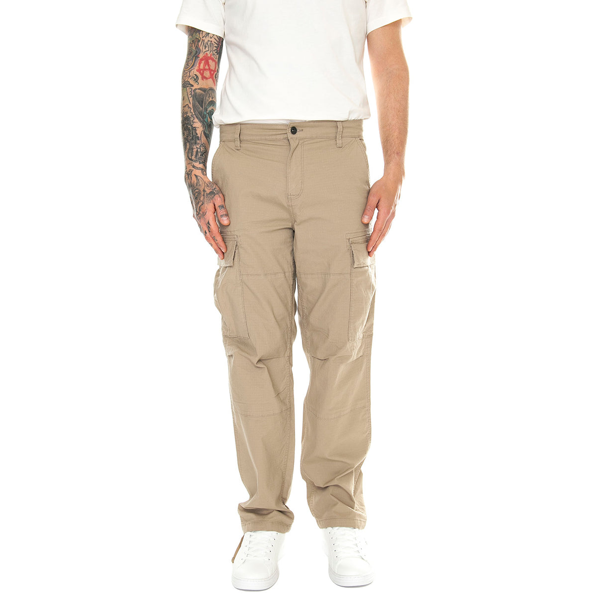 Onsray Life 0020 Ribstop Cargo Noos Chinchilla - Pantaloni Uomo Beige 22028640-Chinchilla . ONLY & SONS 
