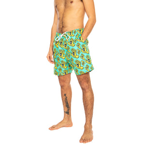 Hands All Over Turquoise - Costume da Bagno Uomo Multicolore SCA-SHR-5047 . SANTA CRUZ 