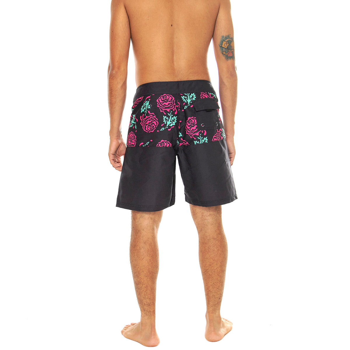 Dressen Rose Crew Two Black - Costume da Bagno Uomo Nero / Multi SCA-SHR-5082 . SANTA CRUZ 