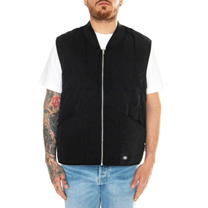Quilted Vest Black - Giacca Smanicata Uomo Nera DK0A4YVGBLK1 . DICKIES 