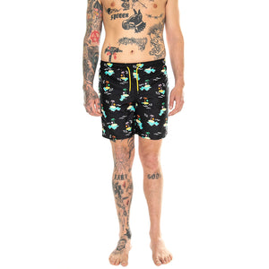 Island In The Sun Long Swimshorts 9300 - Costume da Bagno Uomo Nero ISL123-9300-9300 . HAPPY SOCKS 