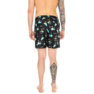 Island In The Sun Long Swimshorts 9300 - Costume da Bagno Uomo Nero ISL123-9300-9300 . HAPPY SOCKS 