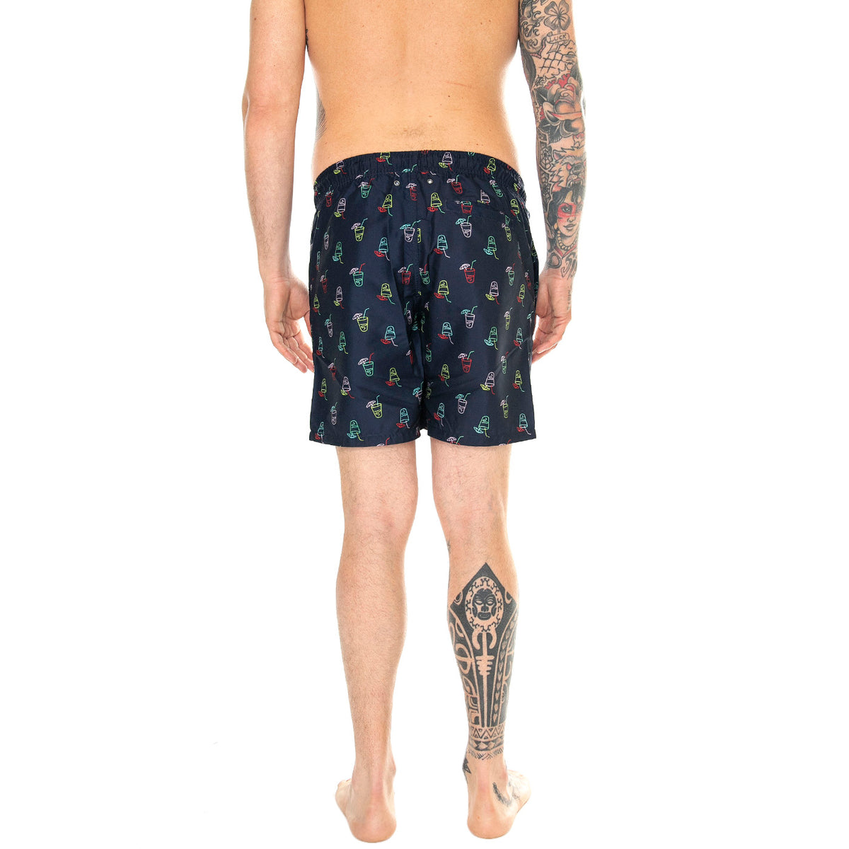 Lemonade Long Swimshorts 6500 - Costume da Bagno Uomo Blu LND123-6500-6500 . HAPPY SOCKS 