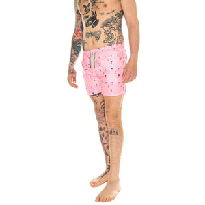 Palm Swimshorts 3300 - Costume da Bagno Uomo Rosa PAL116-3300-3300 . HAPPY SOCKS 
