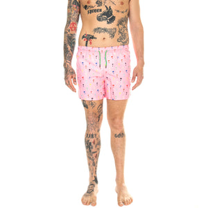 Palm Swimshorts 3300 - Costume da Bagno Uomo Rosa PAL116-3300-3300 . HAPPY SOCKS 