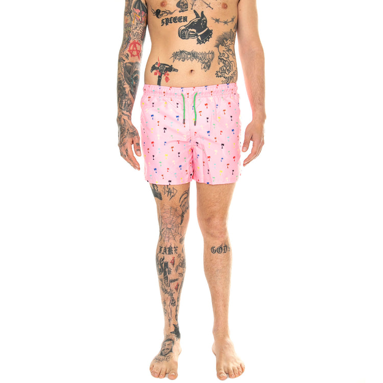 Palm Swimshorts 3300 - Costume da Bagno Uomo Rosa PAL116-3300-3300 . HAPPY SOCKS 