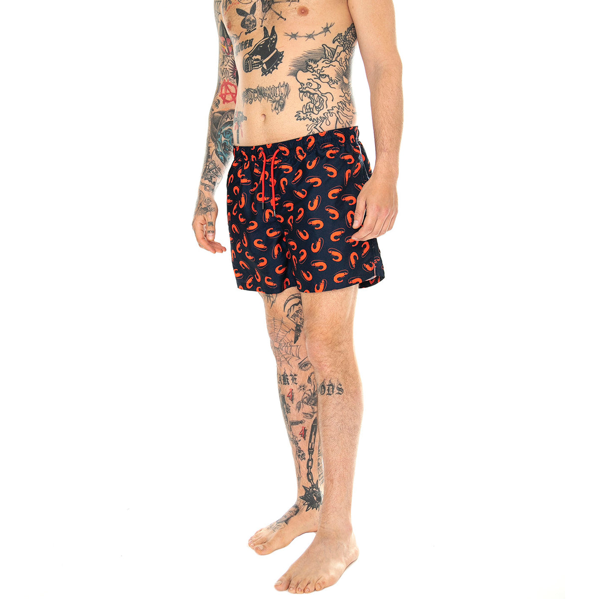 M' Shrimpy Swimshorts 6500 - Costume da Bagno Uomo Multicolore SHR116-6500 . HAPPY SOCKS 