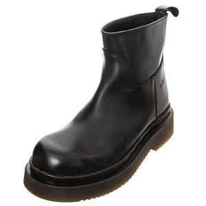 T BOOT 08 GREASY BLACK - Stivaletti alla Caviglia Donna Neri BTSTBOOT08-BKG . MR BOOTS 