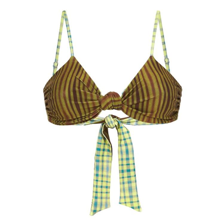 Tree Lines Onda Bikini Top Assorted - Top Costume da Bagno Donna Multicolore 6007-01-1-6007-01-1 . OAS 