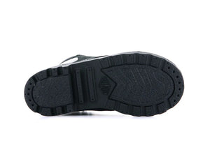 Pampa Hi Cuff Wps Oz Black / Black - Scarpe Stringate Profilo Alto Bambini Nere PAK57217-010-M . PALLADIUM 