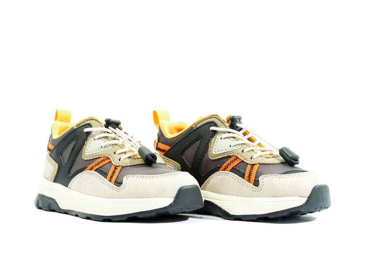 Ax-Eon Looutcity Dusky Green - Scarpe Stringate Profilo Basso Bambino Multicolore PAK58885-377-M . PALLADIUM 