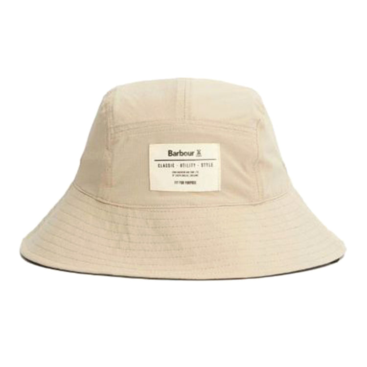 Bidlam Showerproof Reversible Bucket Hat Concrete / Olive - Cappello da Pescatore Grigio / Multicolore MHA0898-CONCRETE/OLIVE . BARBOUR 