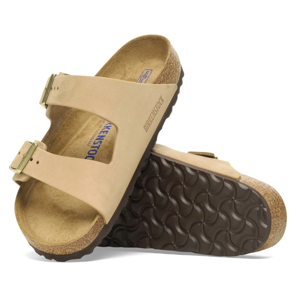 Arizona SFB sandcastle, Nubuck Leather - Sandali Donna Beige 1019016 . BIRKENSTOCK 