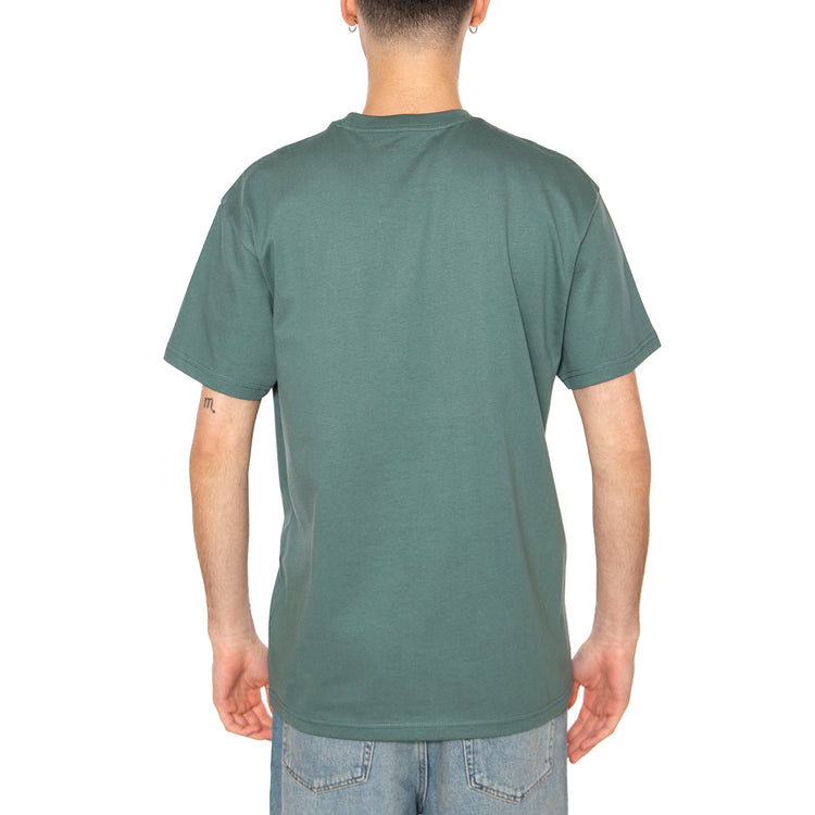 S/S Chase T-Shirt Silver Pine / Gold - Maglietta Girocollo Uomo Verde I026391.2N0XX . CARHARTT WIP 