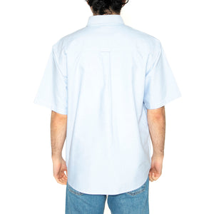 S/S Braxton Shirt Bleach / Wax - Camicia Maniche Corte Uomo Blu I031454.1ONXX . CARHARTT WIP 