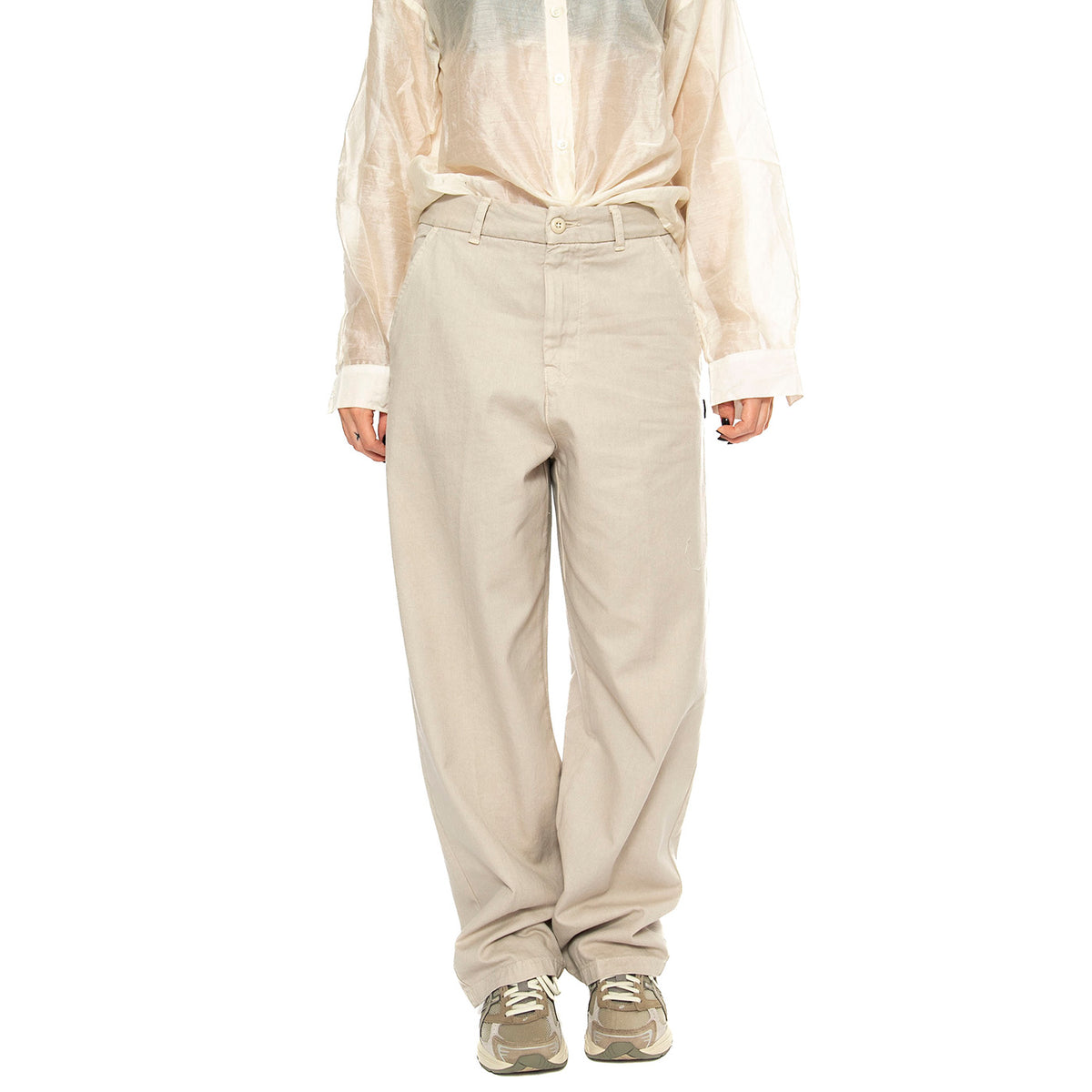 W' Brady Pant Fleur De Sel - Pantalone Donna Beige I033770.2LPGT . CARHARTT WIP 
