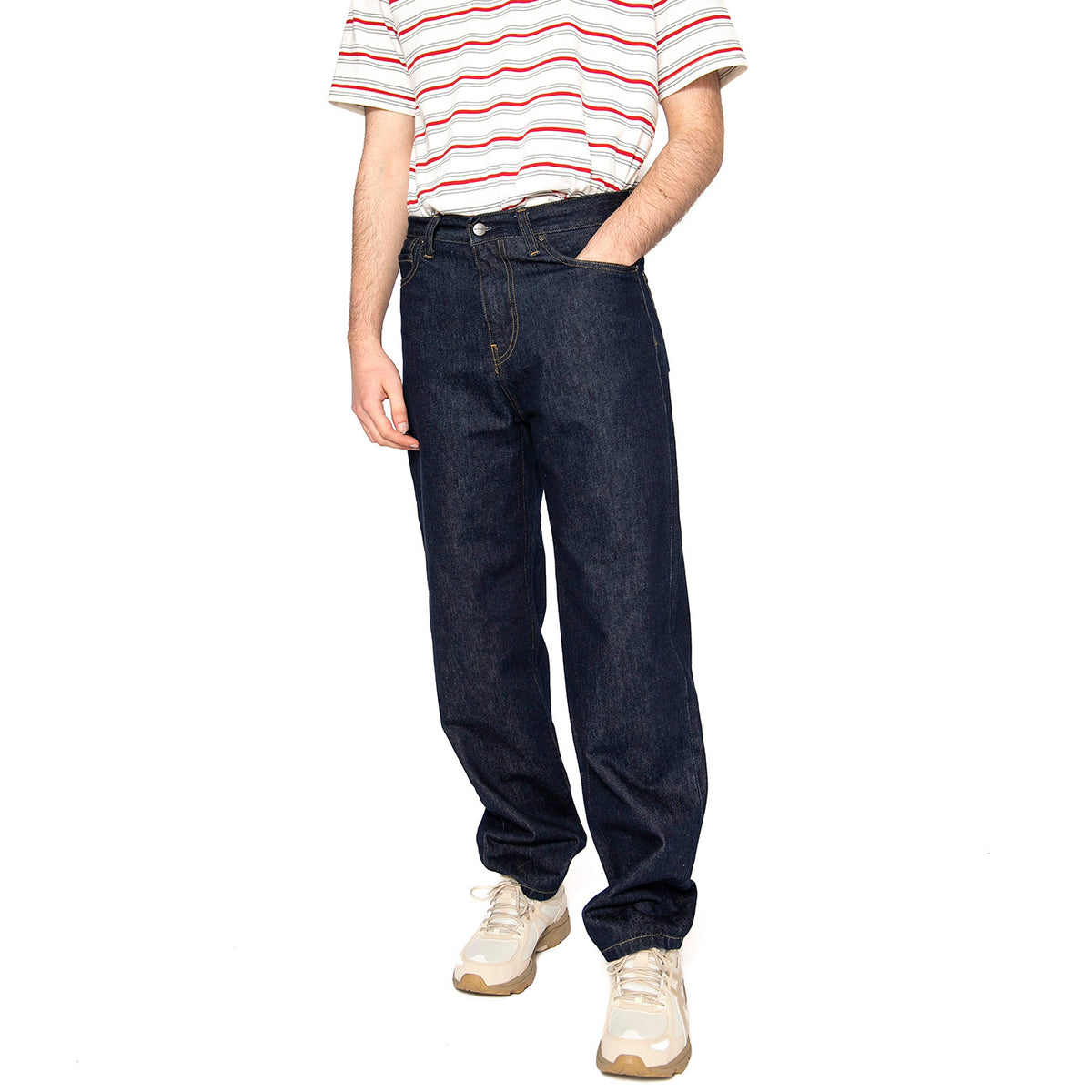 Aaron Pant Blue - Pantaloni Denim Jeans Uomo Blu I034237.0102 . CARHARTT WIP 