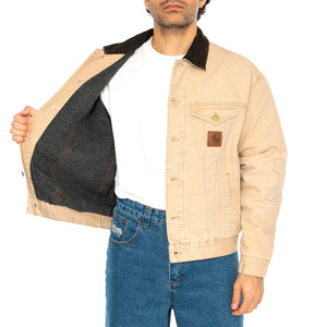 Dayton Trucker Jacket Dusty H Brown / Tobacco - Giacca Uomo Beige I034315.2N24O . CARHARTT WIP 