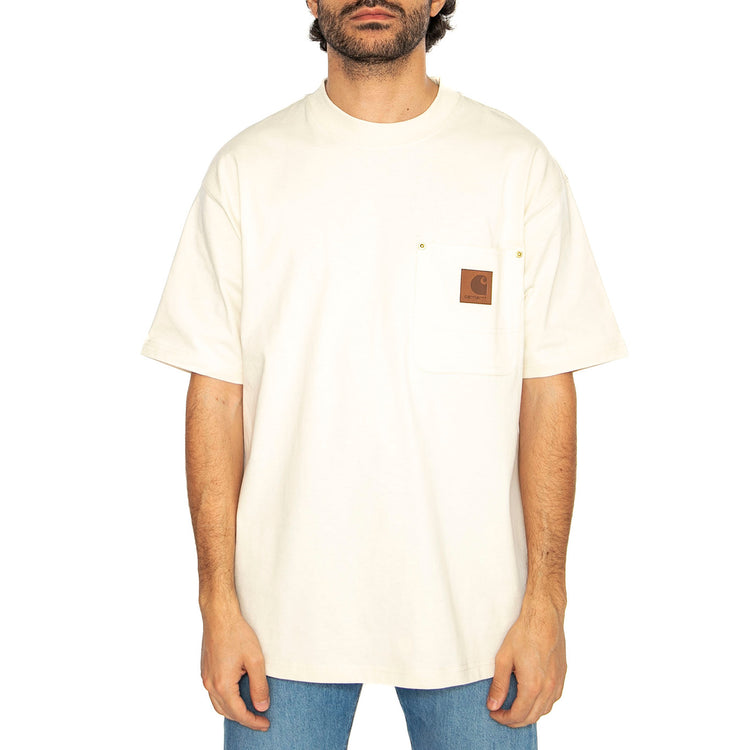 S/S Eldon Pocket T-Shirt Natural - Maglietta Girocollo Uomo Beige I034365.05XX . CARHARTT WIP 