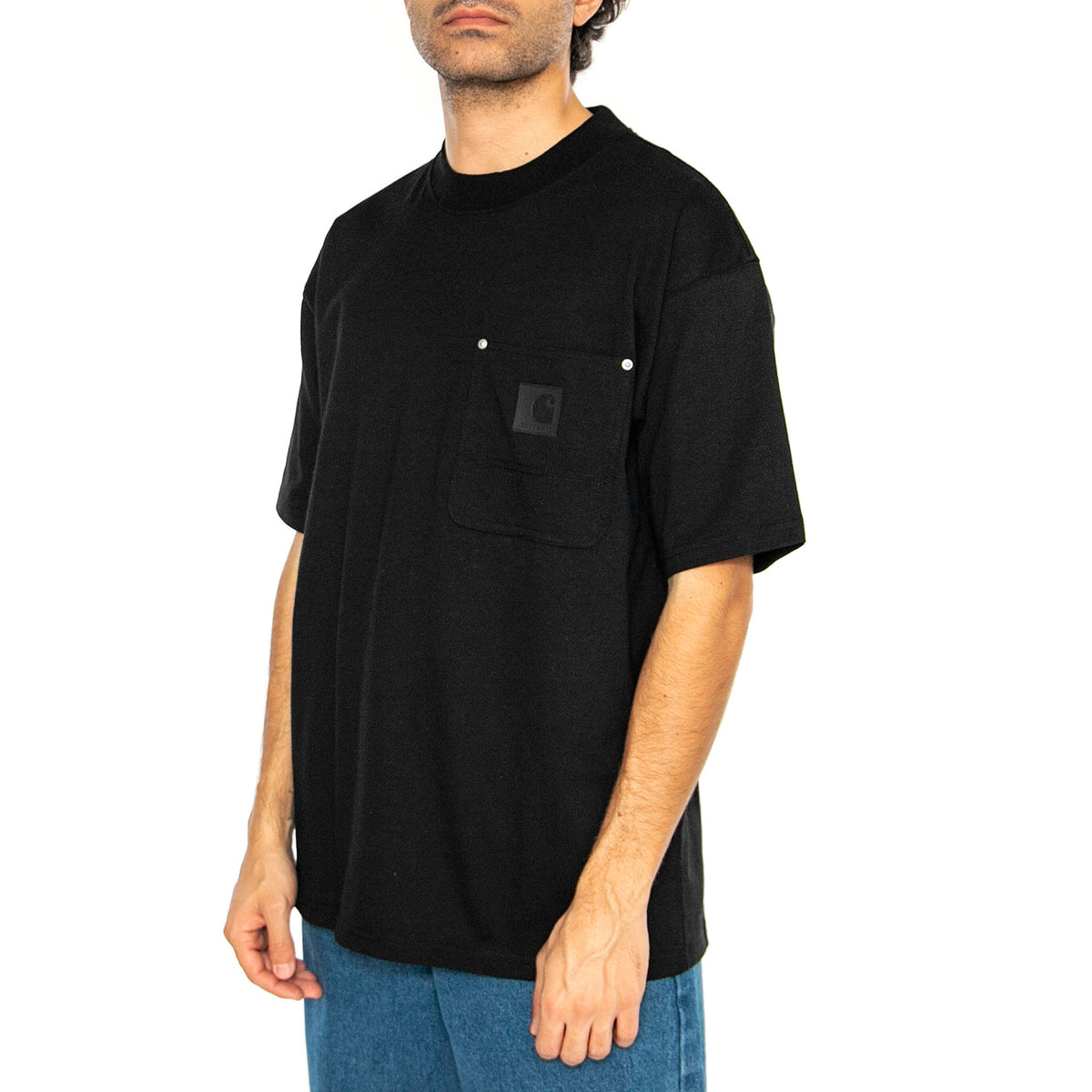 S/S Eldon Pocket T-Shirt Black - Maglietta Girocollo Uomo Nera I034365.89XX . CARHARTT WIP 