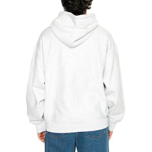 Hooded Label Script Sweat Ash Heather - Felpa con Cappuccio Uomo Grigia I034430.482XX . CARHARTT WIP 