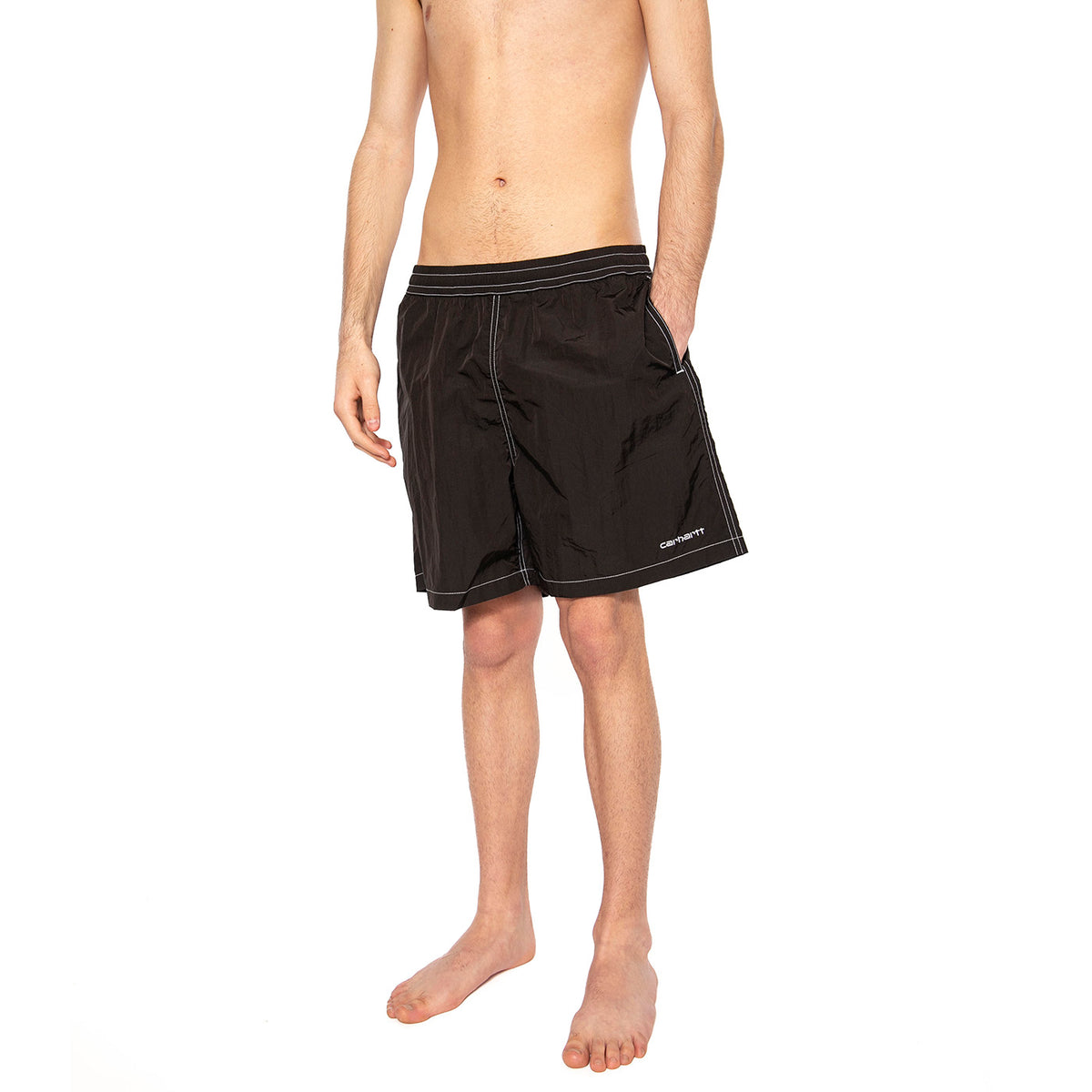 Canby Swim Trunks Black / White - Costume da Bagno Uomo Nero I034570.0D2XX . CARHARTT WIP 