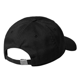 W' Madison Logo Cap Black / White - Cappellino con Visiera Nero I034606.0D2XX . CARHARTT WIP 