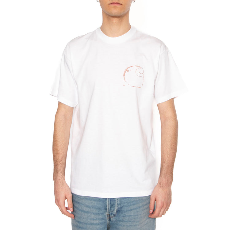 S/S Java T-Shirt White - Maglietta Girocollo Uomo Bianca I034764.02XX . CARHARTT WIP 