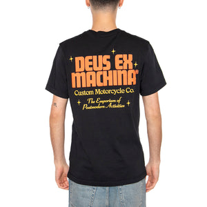 Drop Down Tee Black - Maglietta Girocollo Uomo Nera DMP251953B_BLK . DEUS EX MACHINA 
